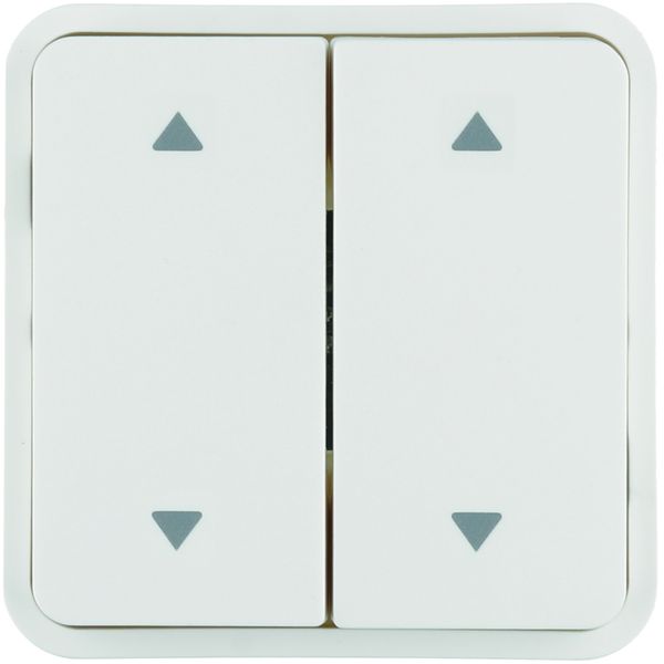 Cubyko 2 touches KNX pour 2 volets roulants coloris blanc WNT974B
