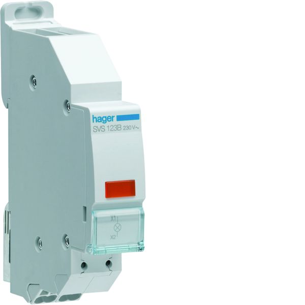 Voyant LED 230VAC Orange quickconnect passage de barre 1 module SVS123B