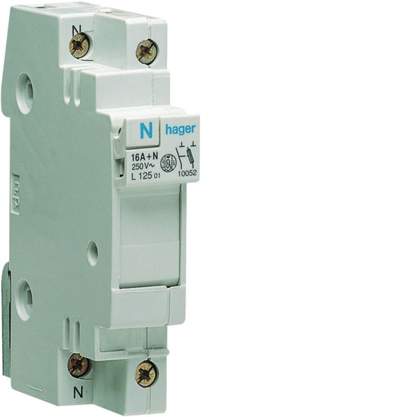 Coupe-circuit 1P+N 16A 250V domestique 1M L12501
