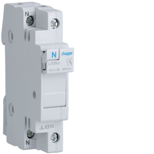 Coupe circuit 1P+N 32A 400V L38 1 module L50600