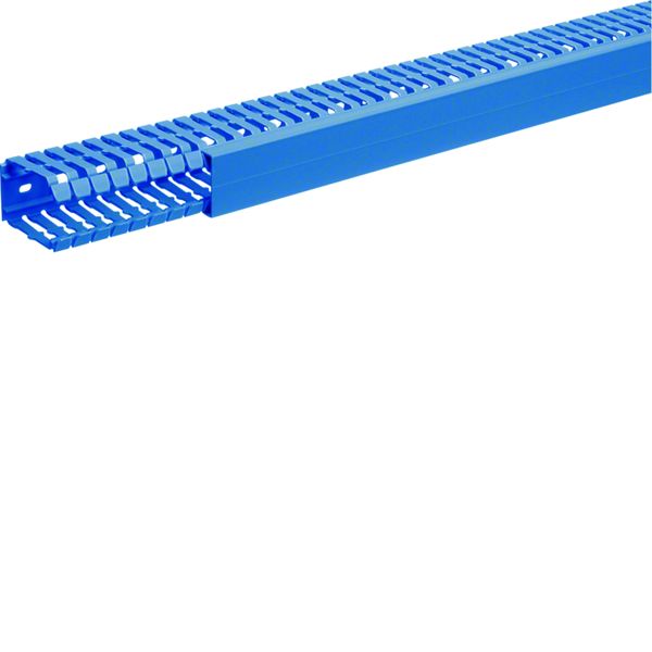 Goulotte de câblage complète BA7 prof 60mm l 40mm bleue BA760040BL