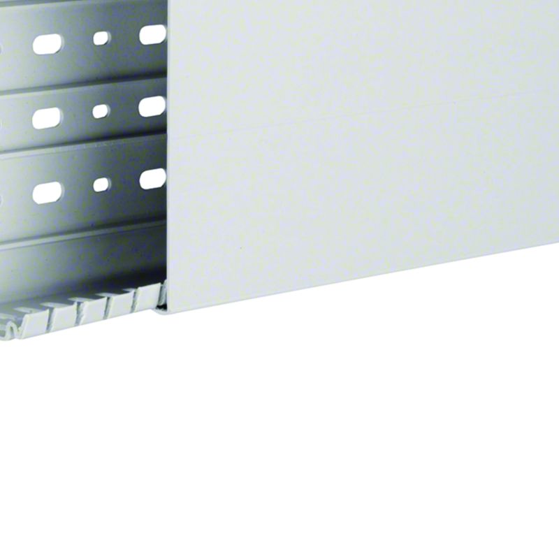 Goulotte de câblage sans halogène beha-set 60x120mm PC-ABS Gris clair HA760120