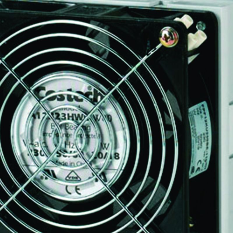 Ventilateur IP54 230VAC 115m3/h h 250mm l 250mm RAL 7035 pour coffret orion plus FL212Z