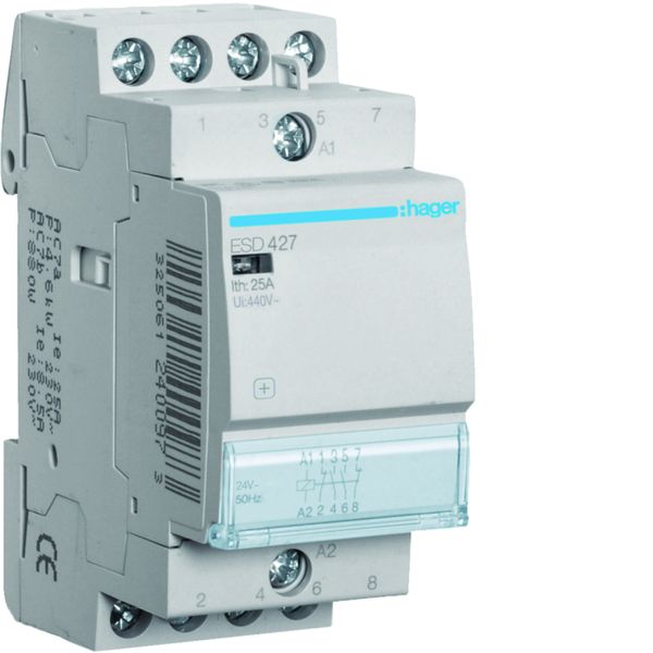 Contacteur 25A, 2F+2O, 24V ESD427
