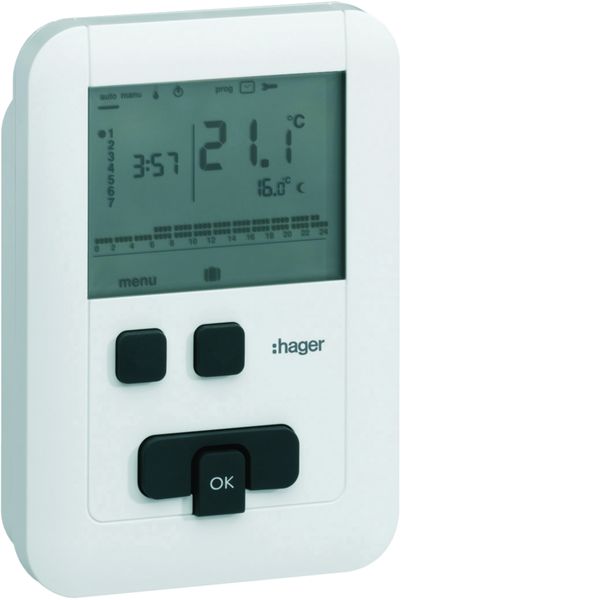 Thermostat ambiance programmable digital chauf eau chaude 4 fils sur 7j ECO 230V EK510