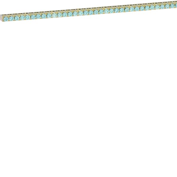 Barrette laiton sans socle L482mm 61X10-16mm univers+support et connexion 250 A K160F