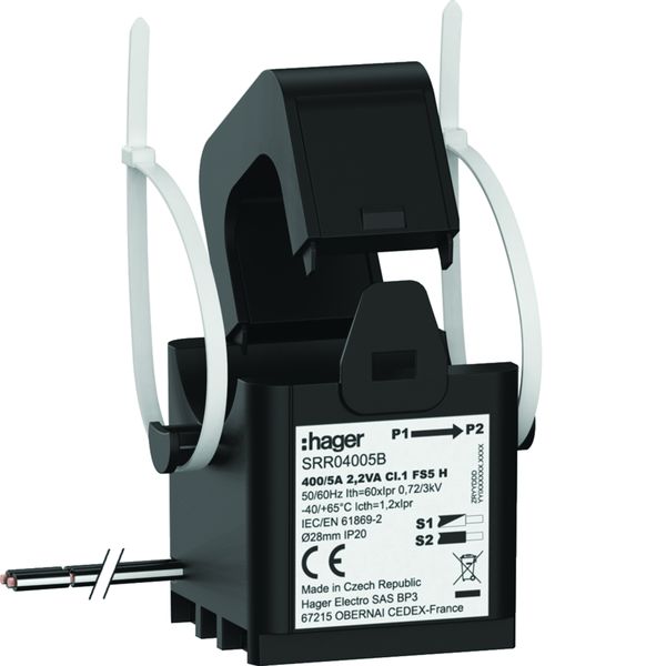 Transformateur de Courant Ouvrant SC2 28mm 400/5A 2.2VA Classe 1 SRR04005B