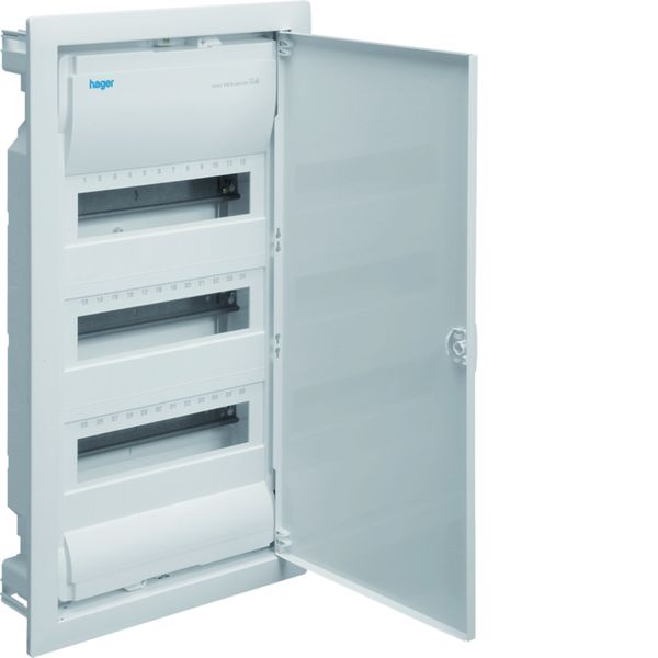 Coffret de distribution encastré volta, 3 rangées 36 modules 630,50x348x98mm VU36ND