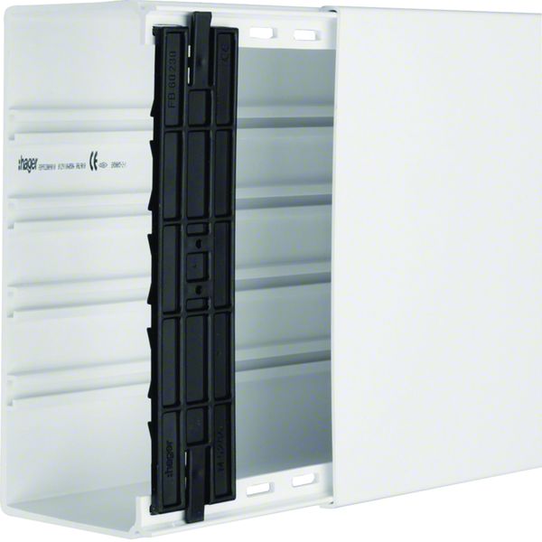 Goulotte de distribution lifea 100x230mm 1 compartiment PVC Blanc FB9923009016