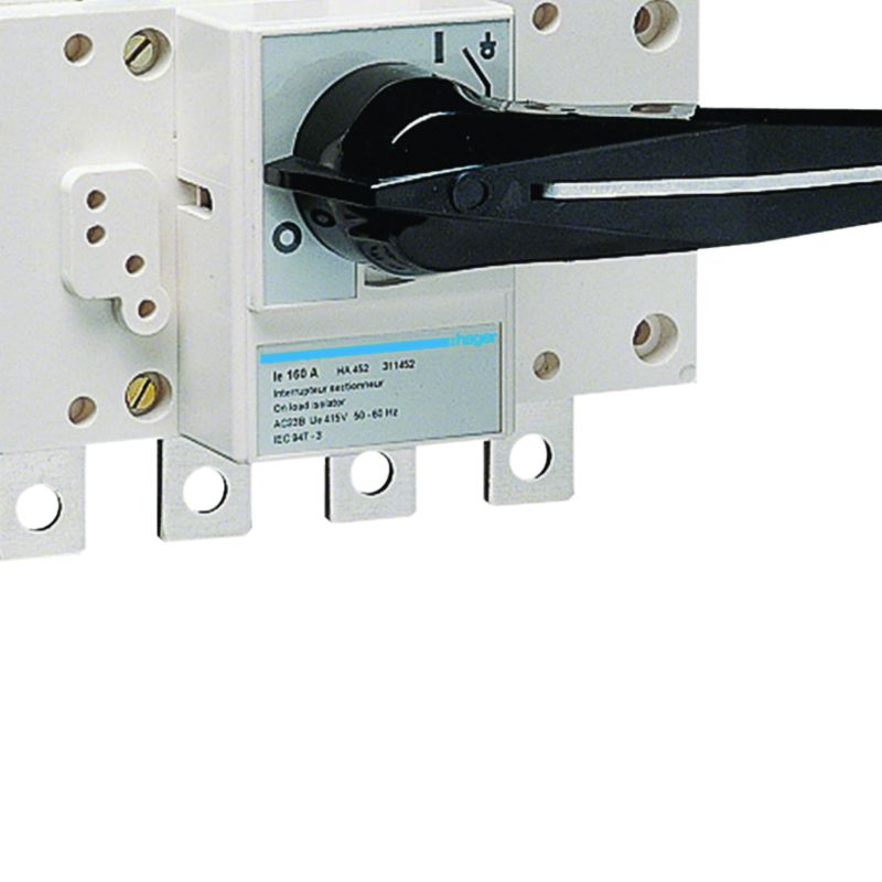 Interrupteur coupure apparente 4P In160A Ue380 - 415Vac Poignée rotative longue HA452