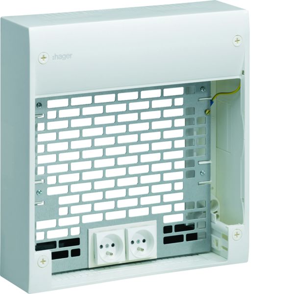 Coffret d'extension multimédia + 2 prises + 2 cordons brassage, Grade 3, 1m TN903