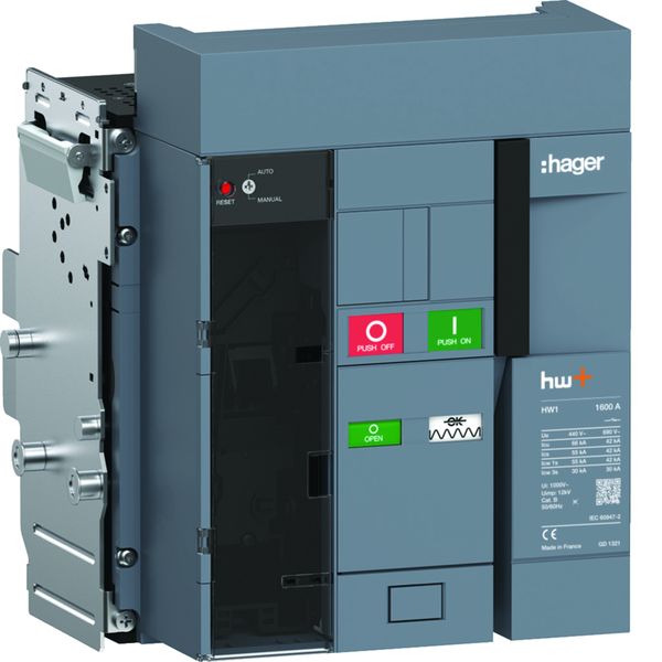 Disjoncteur Ouvert HW1 66kA 1600A 3P Débrochable pour TU sentinel HW1E316DB