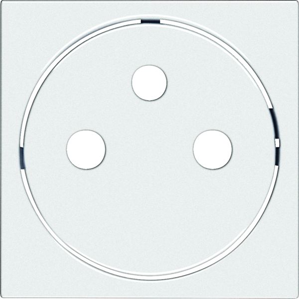 Enjoliveur Gallery prise de courant affleurante 2P+T, finition Pure WXD106B