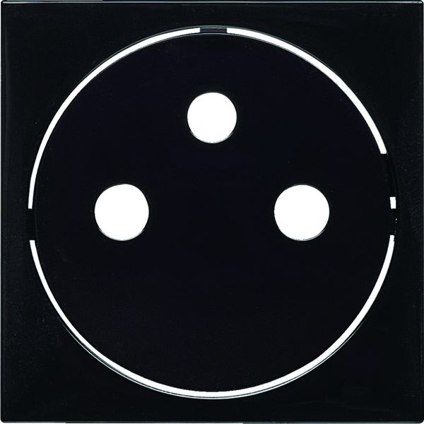 Enjoliveur Gallery prise de courant affleurante 2P+T, finition Night WXD106N