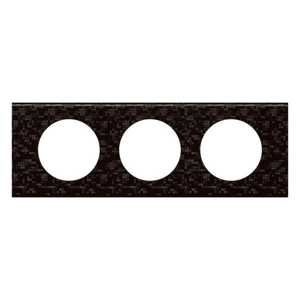 Plaque Matiere 3P Cuir Pixel legrand 069453