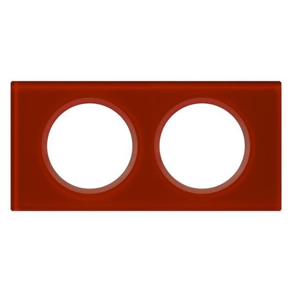 Plaque Matiere 2P Verre Carmin legrand 069472