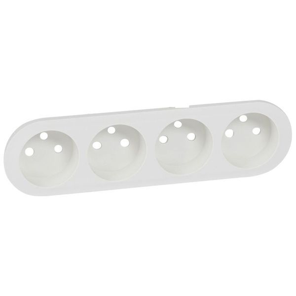 Enjo.N1 4X2P+T F/B Precablee Compacte legrand 068125