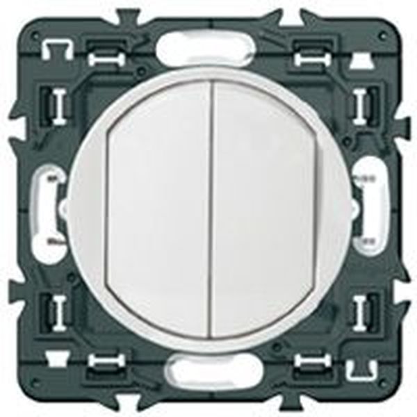 Double Poussoir Céliane 6A Blanc legrand 099731