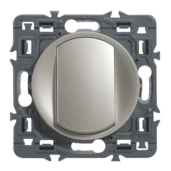 Poussoir Céliane Soft 6A Titane legrand 099780