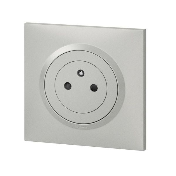 Prise 2P+T Surface Dooxie 16A Livrée Avec Plaque Carrée Alu legrand 095035