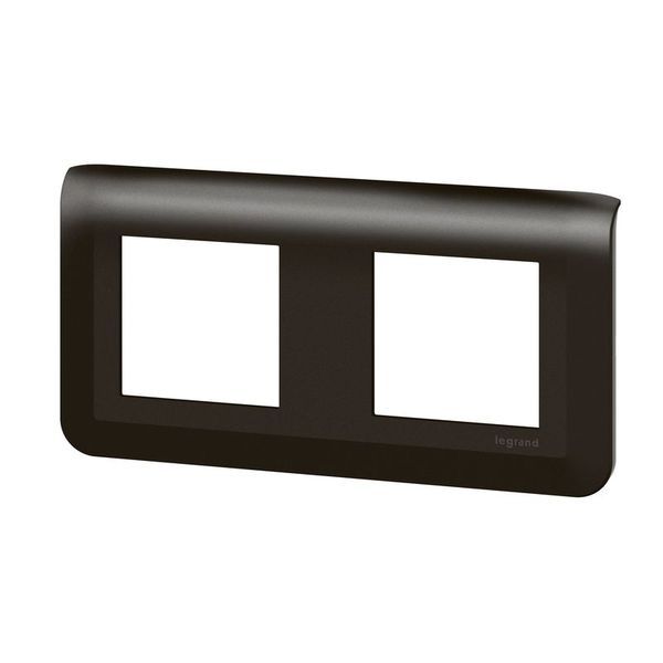 Plaque 2X2 Modules Noir Mat legrand 079044L
