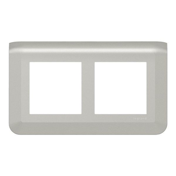 Plaque 2X2 Modules Alu Entraxe 57 legrand 079364L