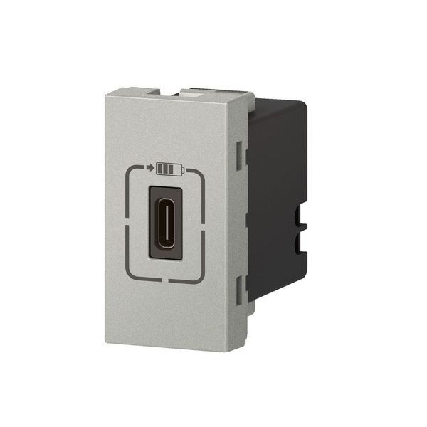 Mosaic Chargeur 1 Mod 1 Usb C 1.5A 7.5W Alu legrand 079389