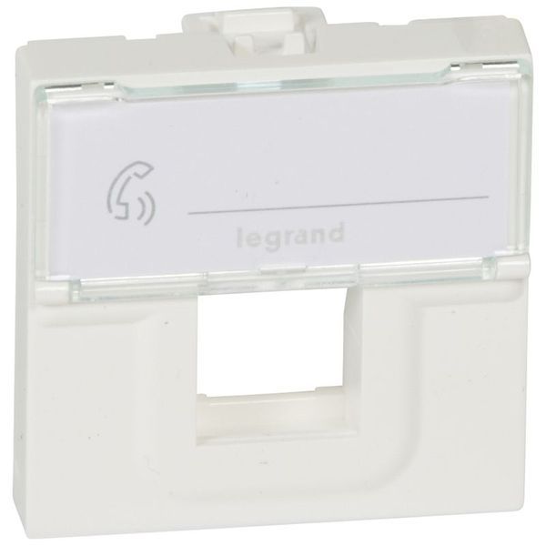 Plastron Mosaic Pour 1 Connecteur Keystone 2 Modules B legrand 078604