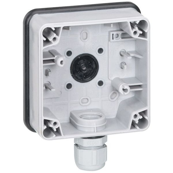 Boîtier 1 Poste Plexo Ip66 Composable Gris legrand 090491