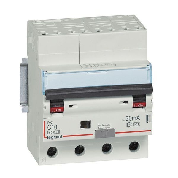 Dx3 Disj Differentiel 4P C 10A 6000A A 30Ma 4 Modules Auto legrand 411193