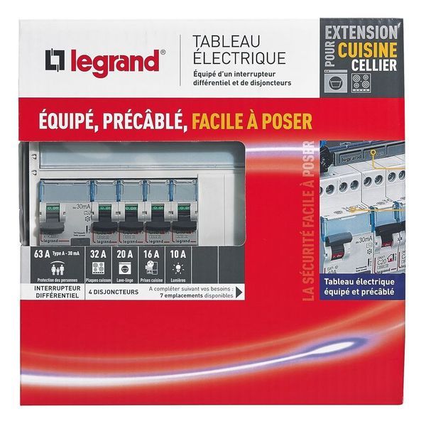 Tableau Électrique Équipé Spécial Pour Extension Cuisine/C legrand 093061