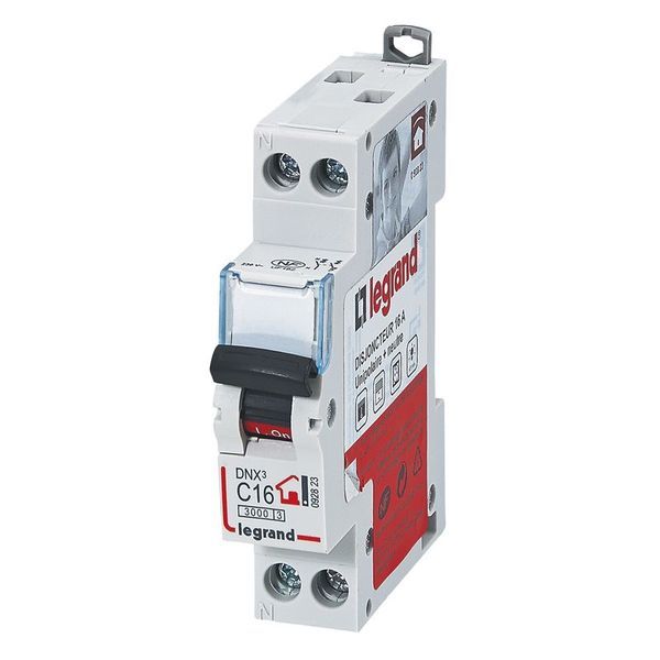 Disjoncteur Dnx³ Phase + Neutre 16 A Bornes À Vis 1 Modu legrand 092823