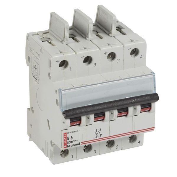 Disjoncteur Bipolaire 4 Modules Courbe B 6A 800V Dc legrand 414424