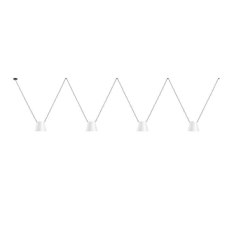 Suspension attic 4 x e27 23 blanc mat noir mat 00-7403-05-14