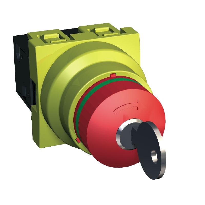 Unica - coup de poing arrêt d'urgence à clé - 10 A ALB45032