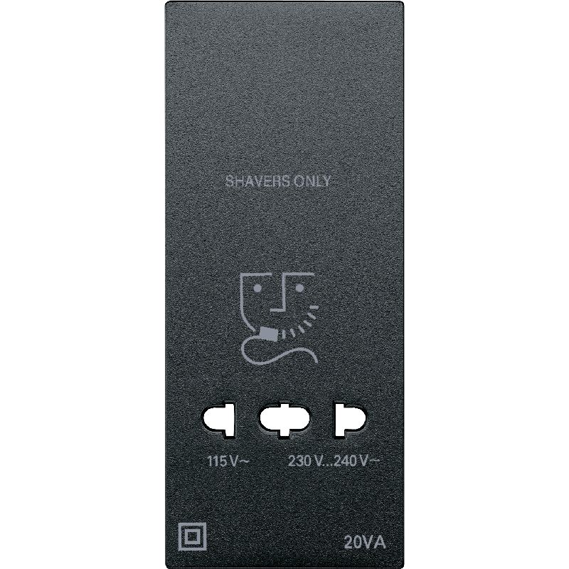 Enjoliveur M-Plan pour prise de rasoir, anthracite MTN213514