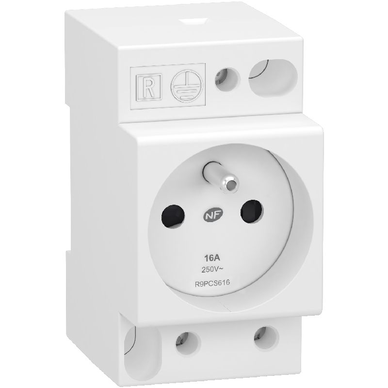 Resi9 - prise de courant - 2P+T - 250V - 16A R9PCS616