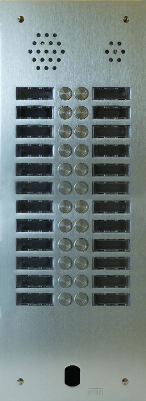 Plaque Audio Alu 2R 24Bp 2Voice Complete Urmet A83/224M