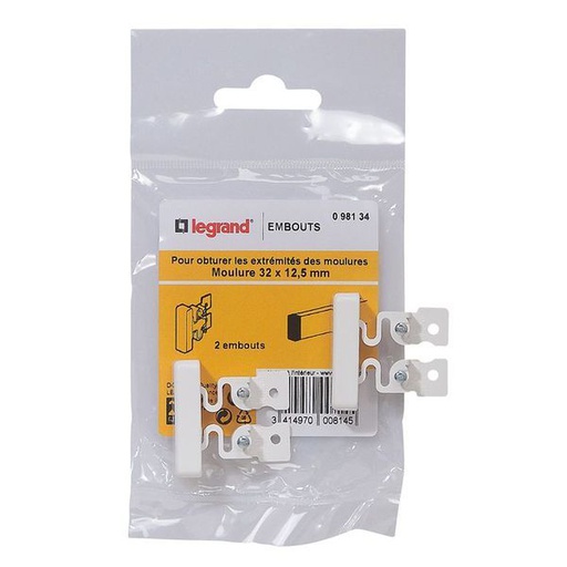 [LEG098134] Lot De 2 Embouts Pour Moulure 32 X 12,5Mm legrand 098134