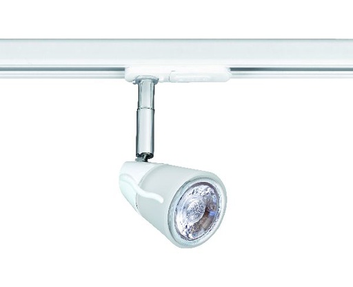 [ARI0261] Diam 029 - spot rail 1 all. 029 gu10, blanc, a/lpe led 6w 3000k 500lm - 0261
