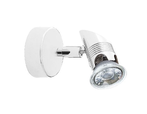 [ARI0428] Comete 01 - spot sur patère gu10, blanc, a/lpe led 6w 3000k 500lm incl - 0428