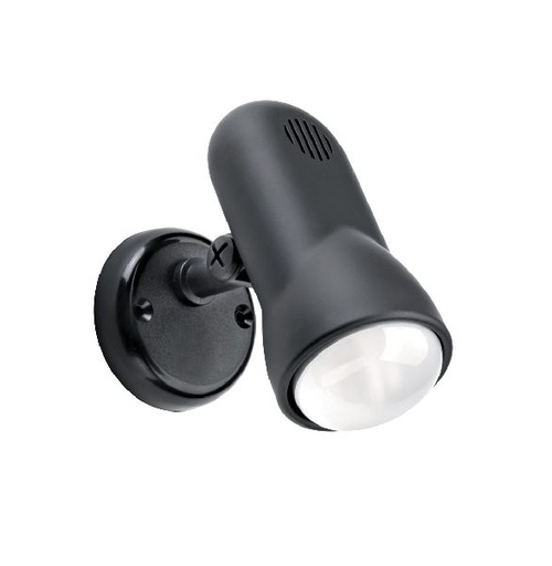 [ARI0669] Manta 63 - spot sur patère e27 60w max, orientable, noir, lampe non in - 0669