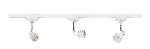 [ARI1176] Diam - rail 1 all. 029 + 3 spots gu10, blanc, a/lpes led 6w 3000k 500l - 1176