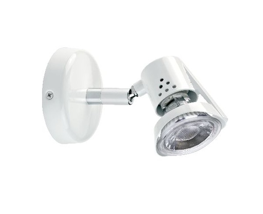 [ARI1373] Rubis - spot sur patère gu10, blanc, a/lpe led 6w 3000k 500lm incl - 1373