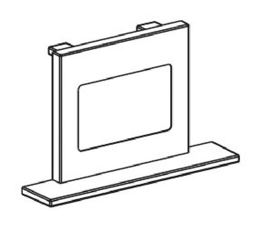 [ARI16373] Embout fermeture encast. noir - 16372