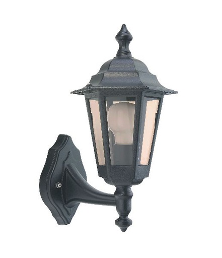 [ARI1933] Niza - applique mur ext. ip43 ik02, noir, e27 60w max., lampe non incl - 1933