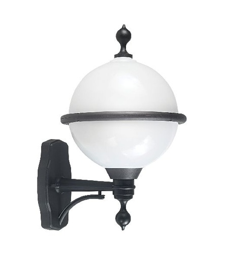 [ARI1945] Termo - applique mur ext. ip44 ik02, noir, e27 60w max., lampe non inc - 1945