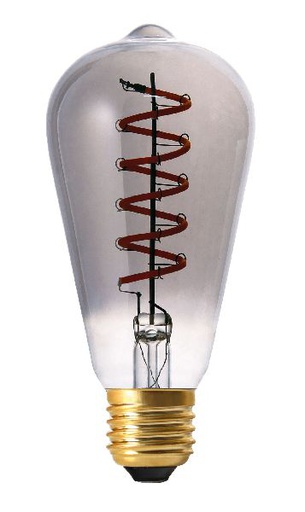 [ARI20116] Lampe déco edison e27 led 4,1w 1700k 45lm, 25000h, dimmable, fumée - 20115