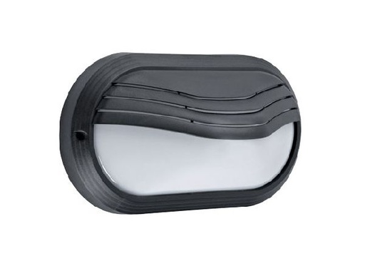 [ARI2201] Ovo 270tp - hublot ext. ip65 ik10, ovale, noir, e27 40w max., lpe non - 2201