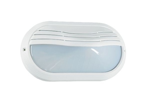 [ARI2202] Ovo 270tp - hublot ext. ip65 ik10, ovale, blanc, e27 40w max., lpe non - 2202